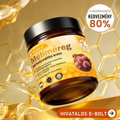 🔹 𝑽𝙇𝙎𝑽𝑳𝑺® Méhméreg Bőr Helyreállító Krém (👨‍⚕‍CE Tanúsítvány)👍✅